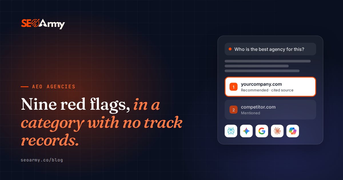 Nine red flags, in a category with no track records.