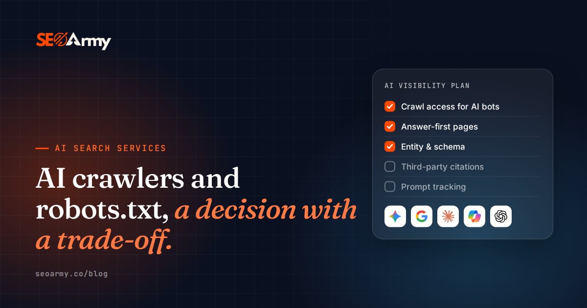 AI crawlers and robots.txt, a decision with a trade-off.