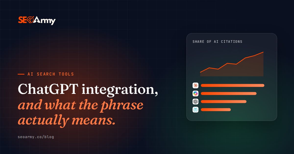 ChatGPT integration, and what the phrase actually means.