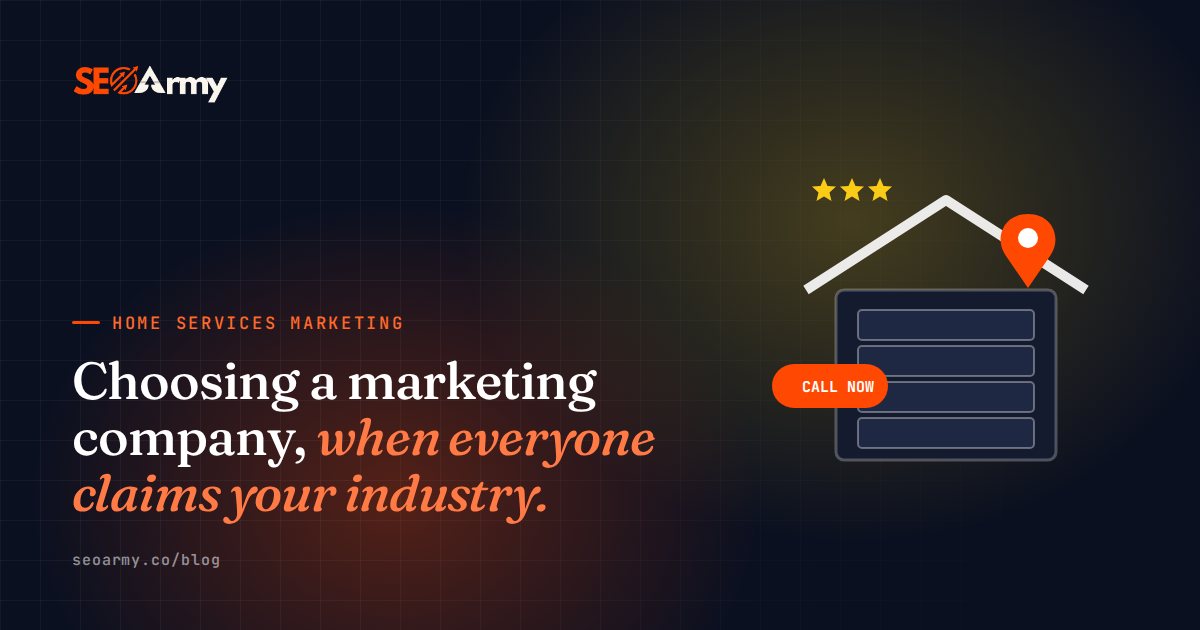 Choosing a marketing company, when everyone claims your industry.