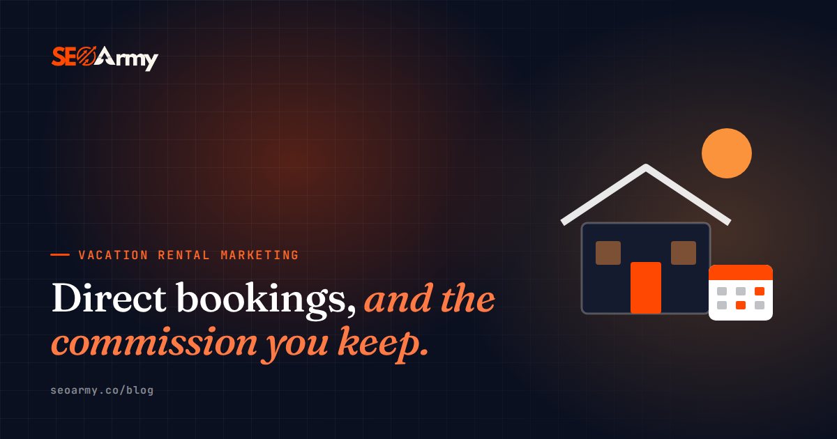 Direct bookings, and the commission you keep.
