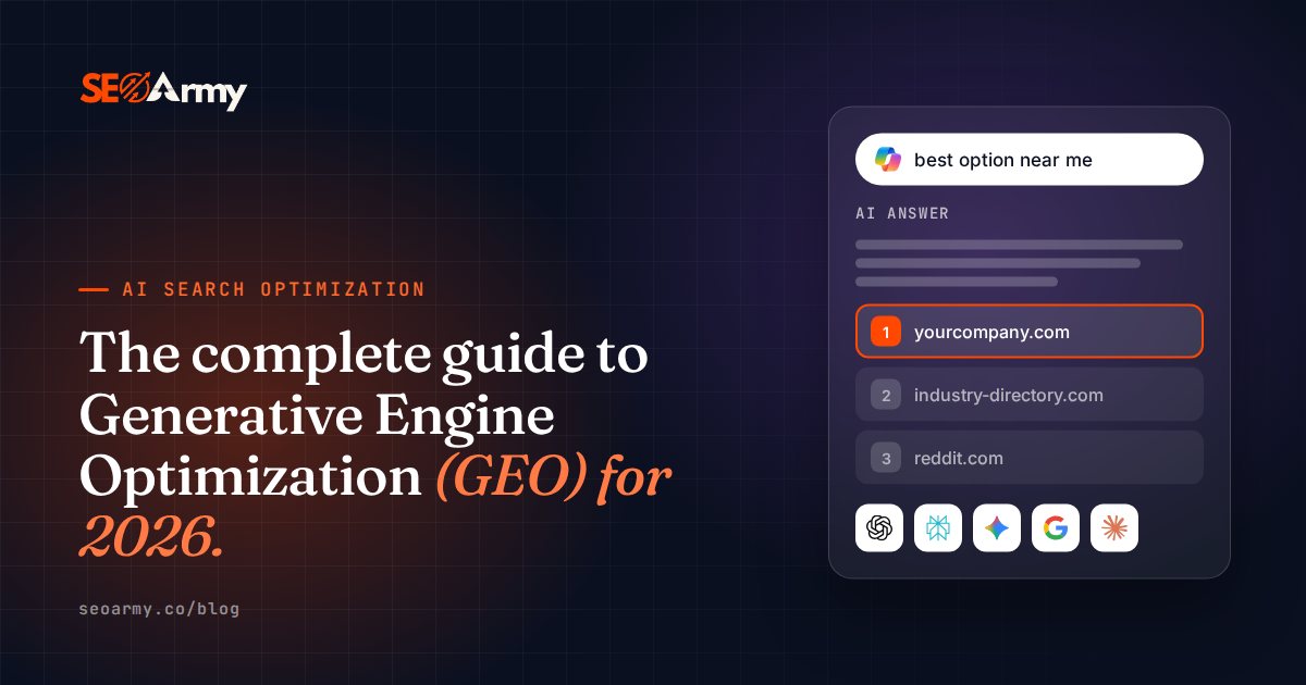 The complete guide to Generative Engine Optimization (GEO) for 2026