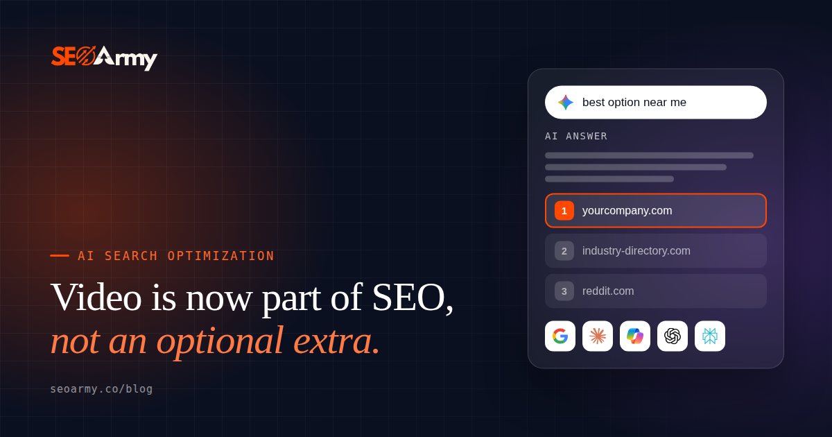 Video is now part of SEO, not an optional extra.