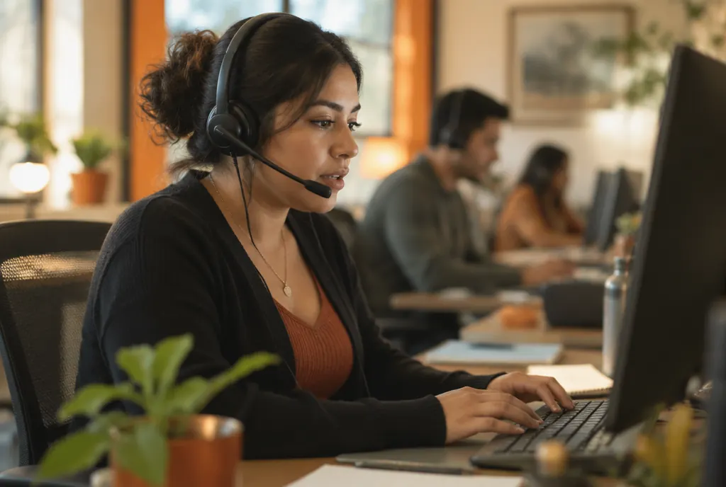 An intake specialist qualifying an inbound caller
