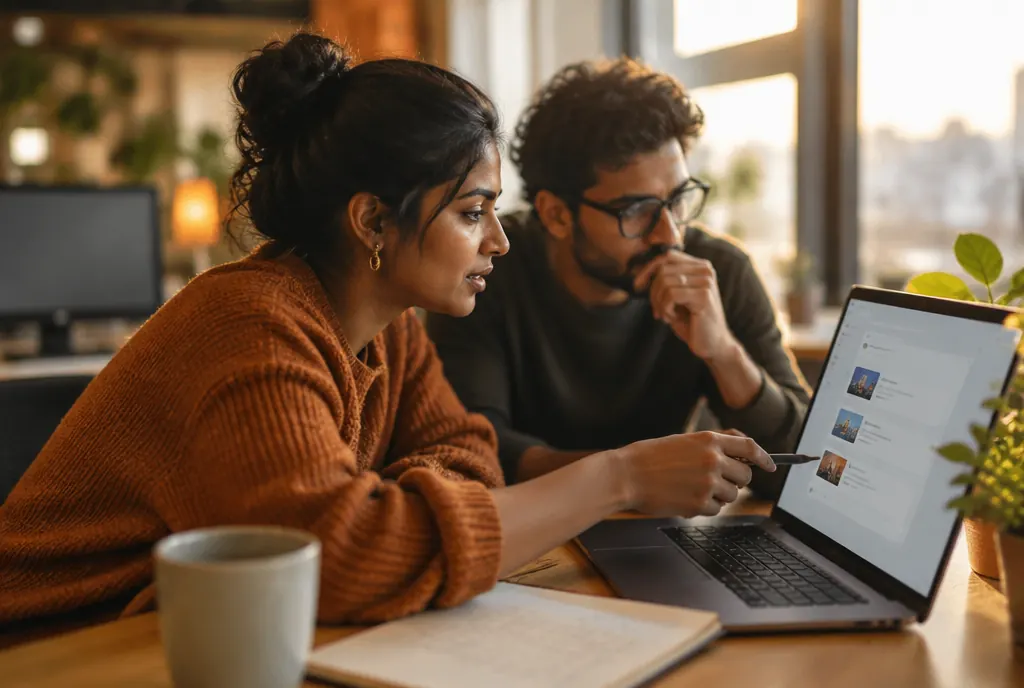 A marketer reviewing ad placements in an AI assistant
