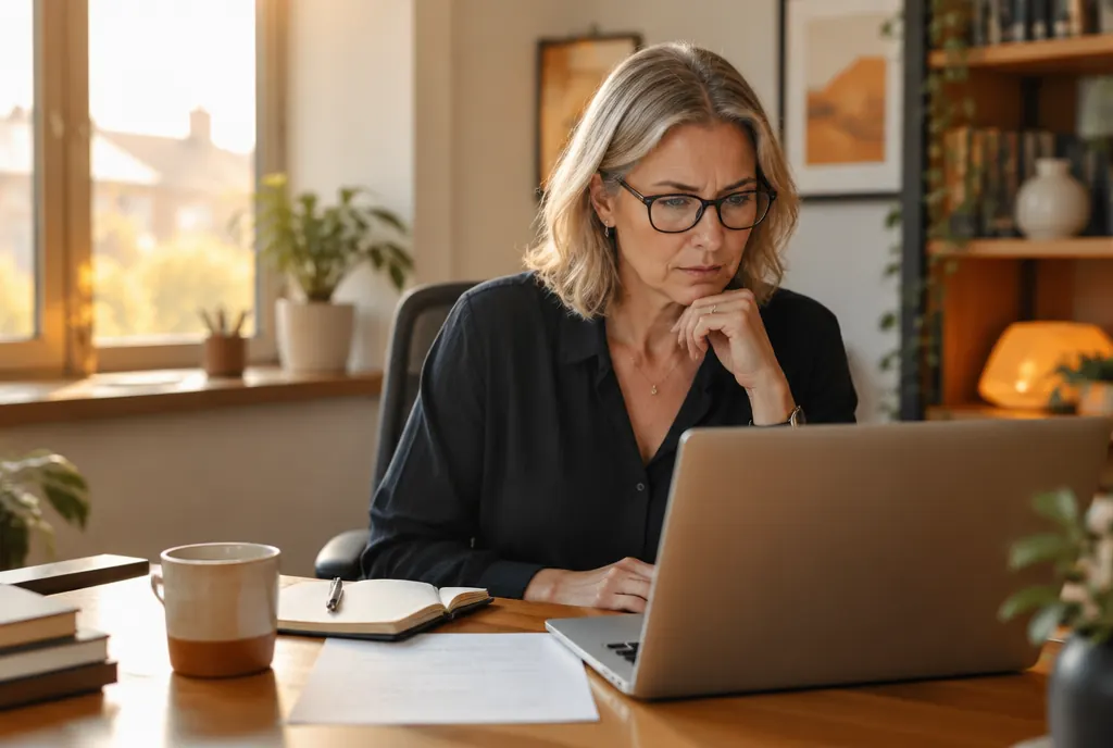 A professional using an AI assistant to research a report