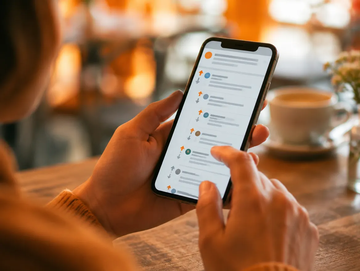 A person scrolling a forum thread on their phone