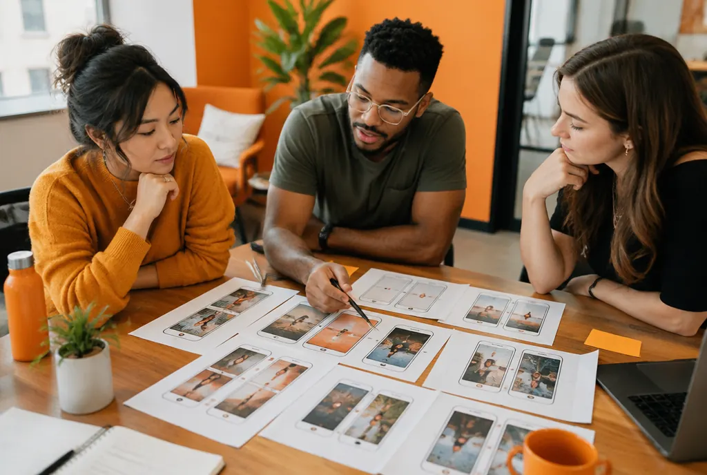 A content team planning a short-form video calendar